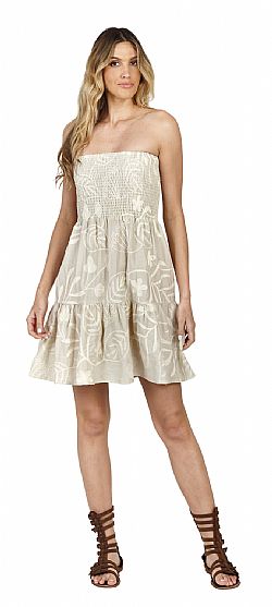 STRAPLESS FLARED MINI