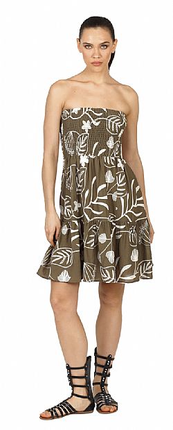 STRAPLESS FLARED MINI