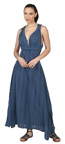 DEEP V-BACK MAXI DRESS