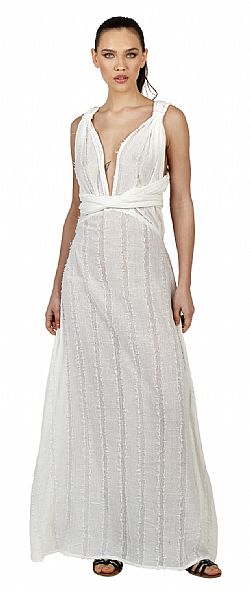 DEEP V-BACK MAXI DRESS